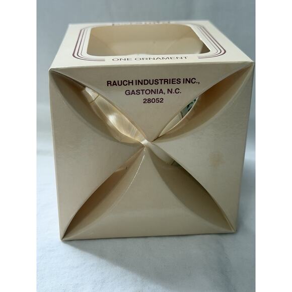 Vintage Pyramid Christmas Ornament Ranch Industries Inc Gastonia, NC With Box - Picture 4 of 5